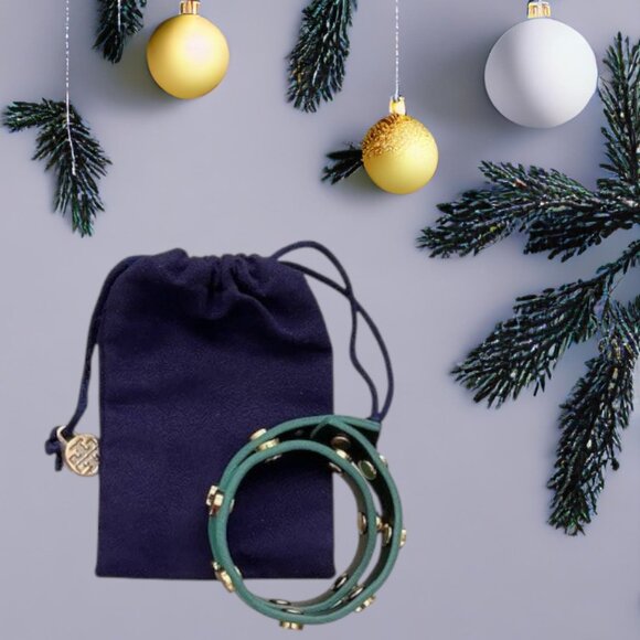 Tory Burch Cole Enamel Logo Double Wrap Bracelet - Picture 1 of 6